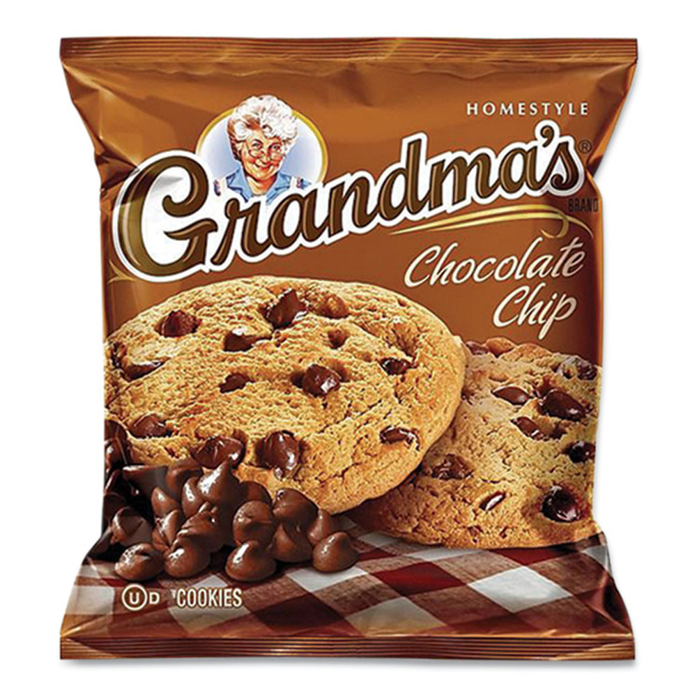 FRITO-LAY, INC. Grandma's® FRI45092 Cookies - Single Serve, Chocolate Chip, 2.5 oz Packet, 60/Carton