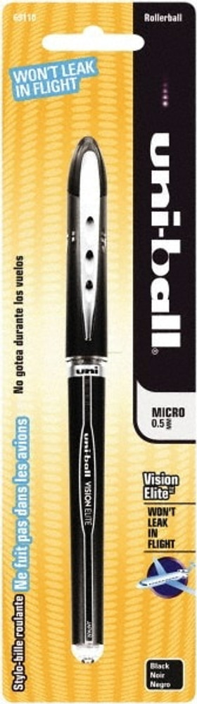 Uni-Ball 69110PP Stick Pen: 0.5 mm Tip, Black Ink