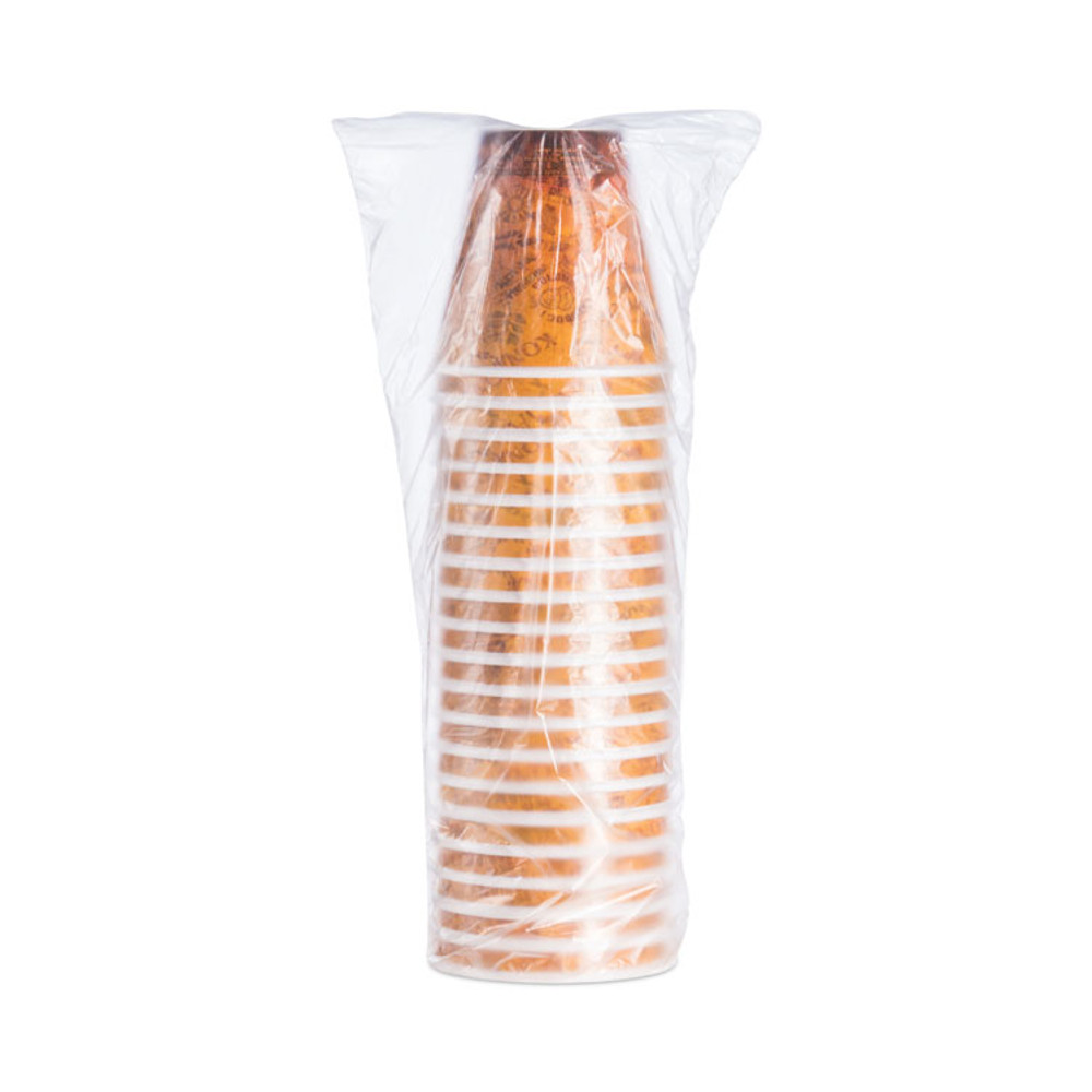 DART 12U16ESC Fusion Escape Foam Hot/Cold Cups, 12 oz, Brown/Black, 1,000/Carton