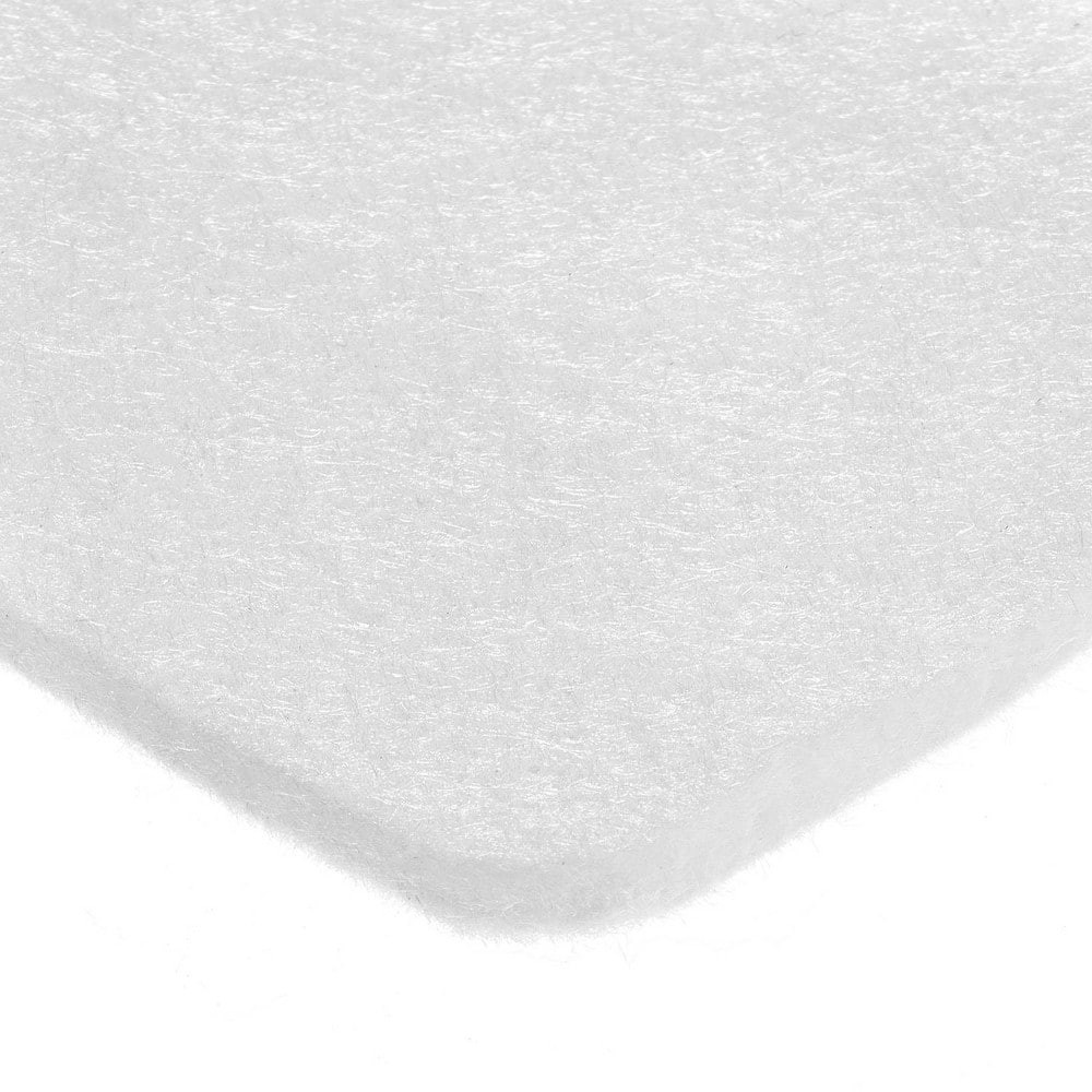 USA Industrials BULK-FFS-PET-7 Felt Sheets; Material: Polyester ; Length Type: Stock Length ; Color: White ; Overall Thickness: 0.080in ; Overall Length: 300.00 ; Overall Width: 72