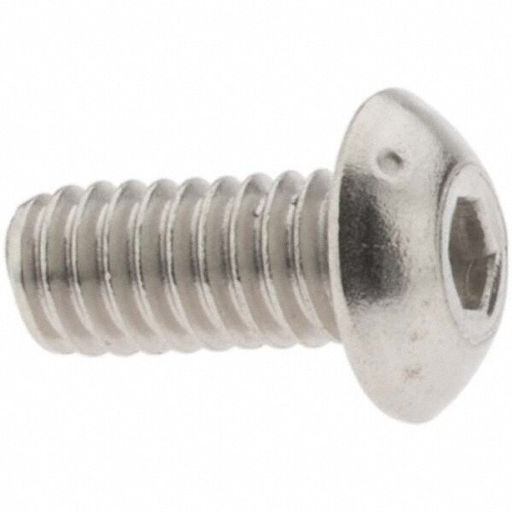 Value Collection C56001208 Button Socket Cap Screw: #8-32 x 3/8, Stainless Steel, Uncoated