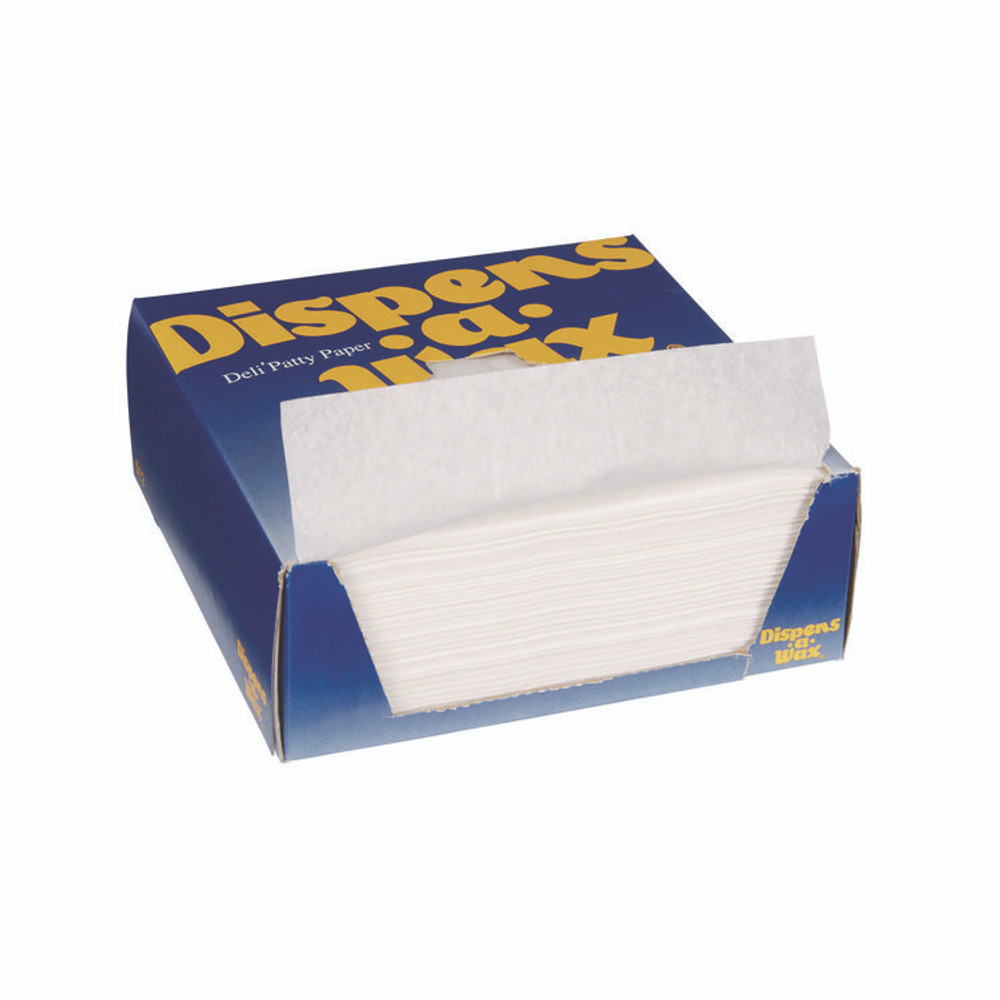 GEORGIA PACIFIC Dixie® 512 Dispens-A-Wax Waxed Deli Patty Paper, 5.5, x, 5.5, 1,000 Sheets/Box, 24 Boxes/Carton