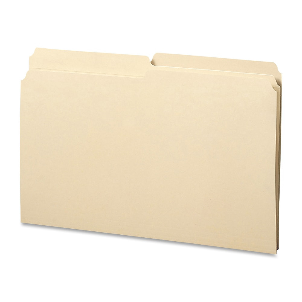 SMEAD MFG CO Smead 15326  1/2-Cut Manila File Folders, Legal Size, Box Of 100