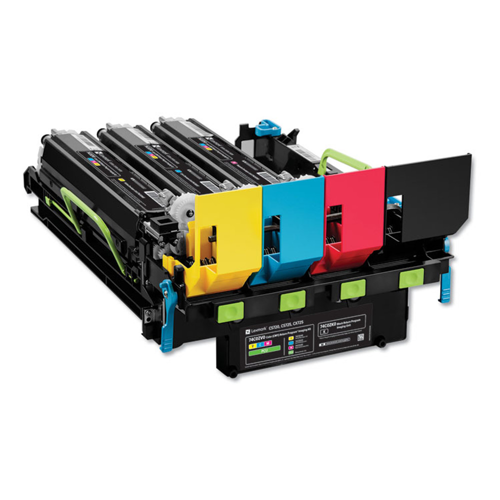 LEXMARK INT'L, INC. 74C0ZV0 74C0ZV0 Return Program Imaging Kit, 150,000 Page-Yield, Cyan/Magenta/Yellow