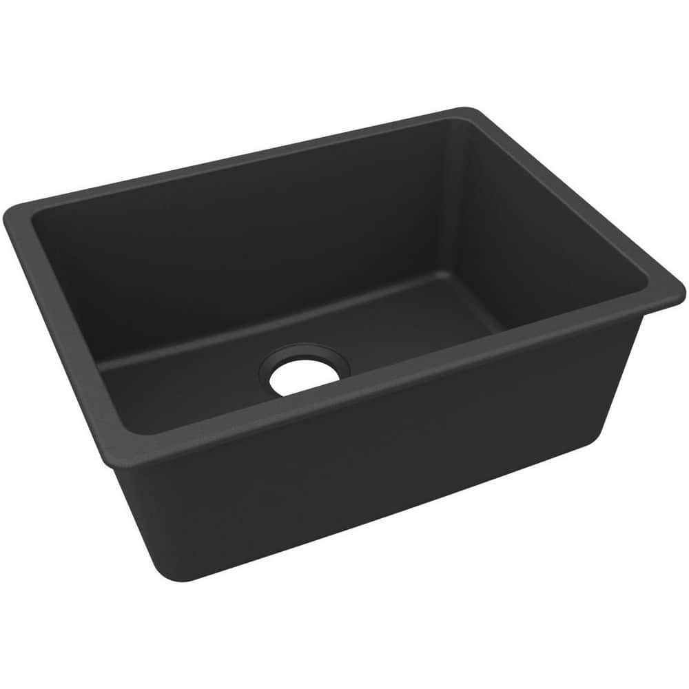 ELKAY. ELGU2522MB0 Sinks; Type: Undermount ; Mounting Location: Countertop ; Number Of Bowls: 1 ; Material: Quartz ; Faucet Included: No ; Faucet Type: No Faucet