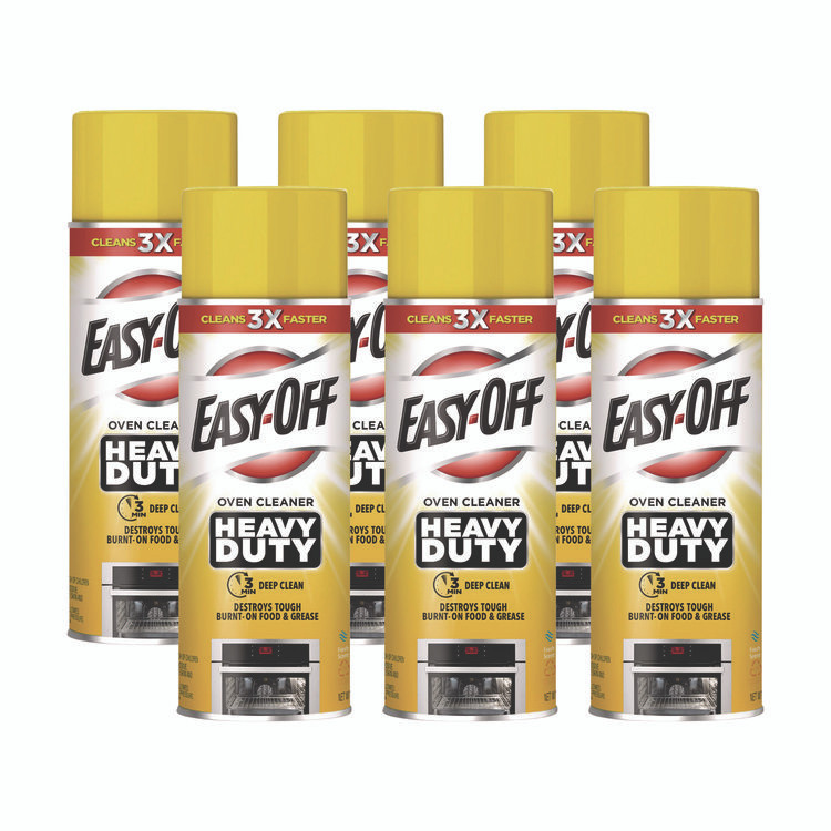 RECKITT BENCKISER EASY-OFF® 87980 Heavy Duty Oven Cleaner, Fresh Scent, Foam, 14.5 oz Aerosol Spray, 6/Carton