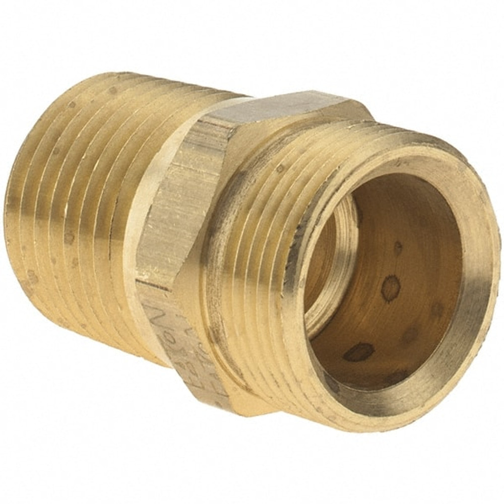 Eaton 1390X8X8 7/8-20 NPT, Brass Reusable Hose Male Fitting