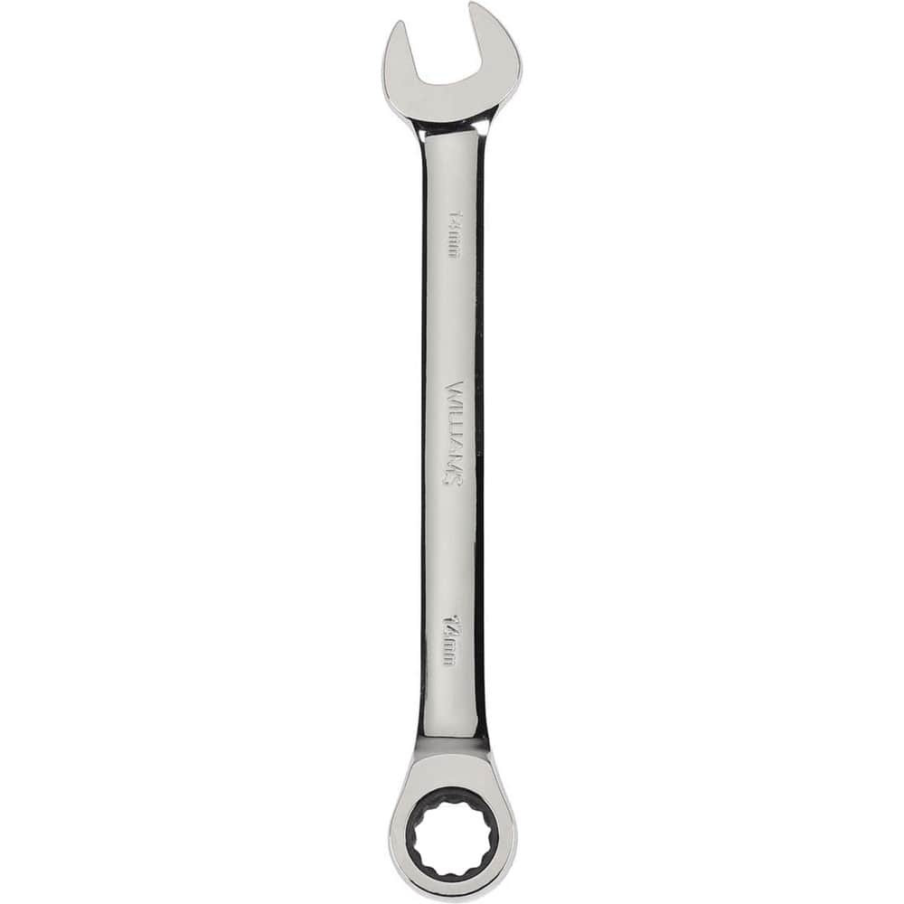 Williams JHW1209MNRC Combination Wrenches; Size (mm): 9 ; Type: Combination Ratcheting Wrench ; Finish: Polished Chrome ; Head Type: Combination ; Box End Type: 12-Point ; Handle Type: Straight