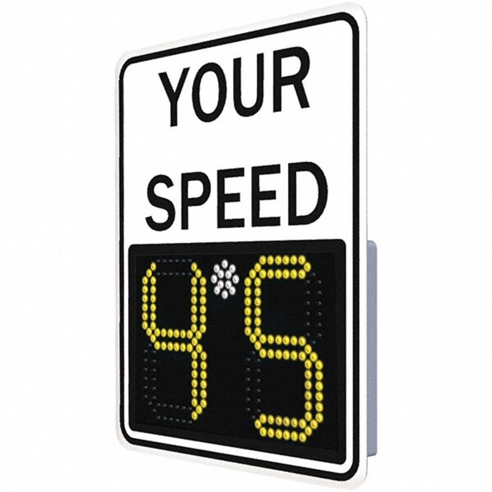 TrafficLogix 1485-00067 "Your Speed," 23" Wide x 29" High Aluminum Speed Limit Sign