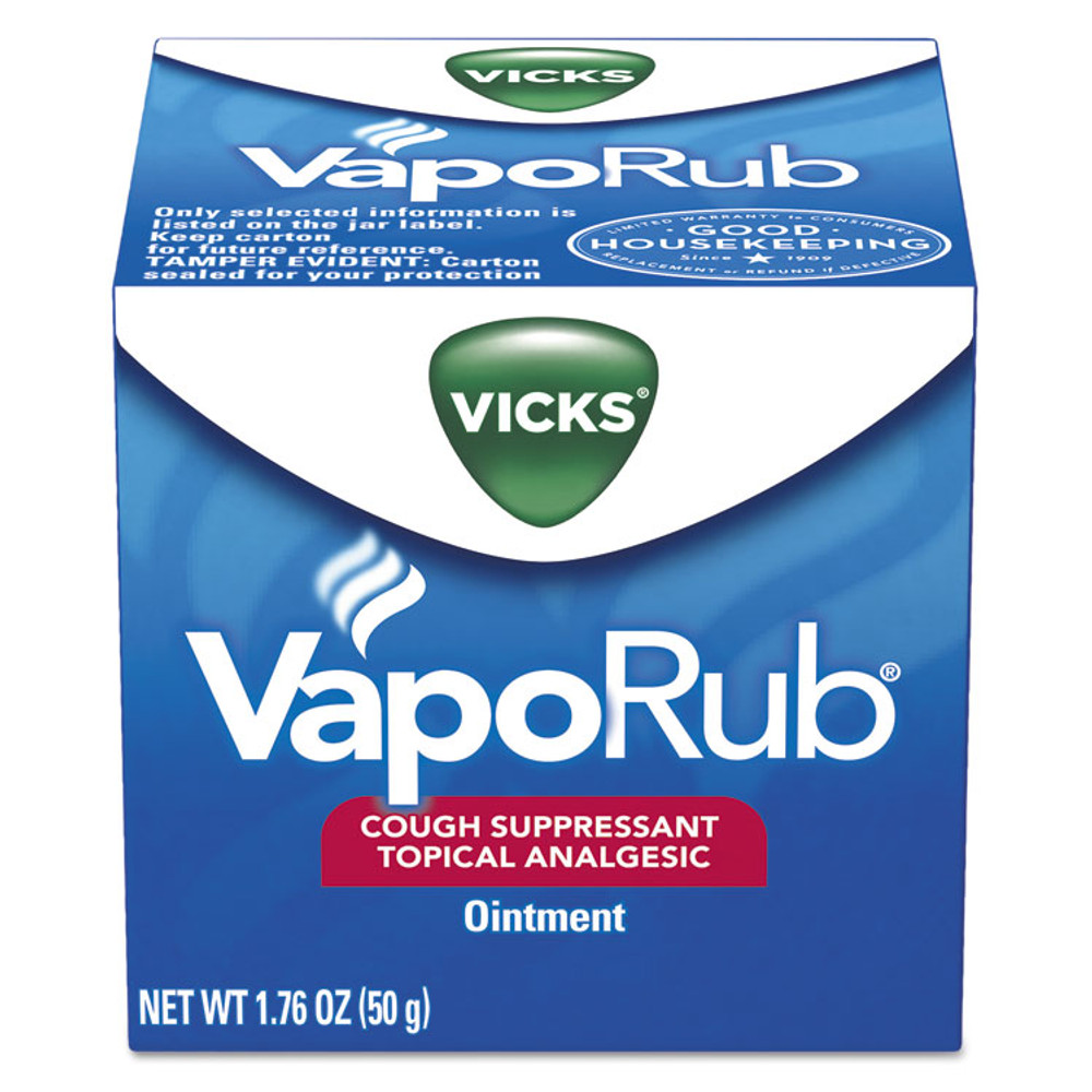 PROCTER & GAMBLE Vicks® 00361 VapoRub, 1.76 oz Jar, 36/Carton
