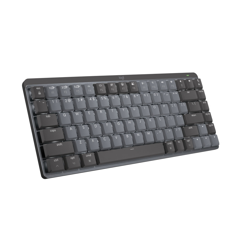 LOGITECH 920-010831  MX Mechanical Keyboard for Mac - Wireless Connectivity - Bluetooth - English - iPad - Mac - Mechanical/MX Keyswitch - Gray