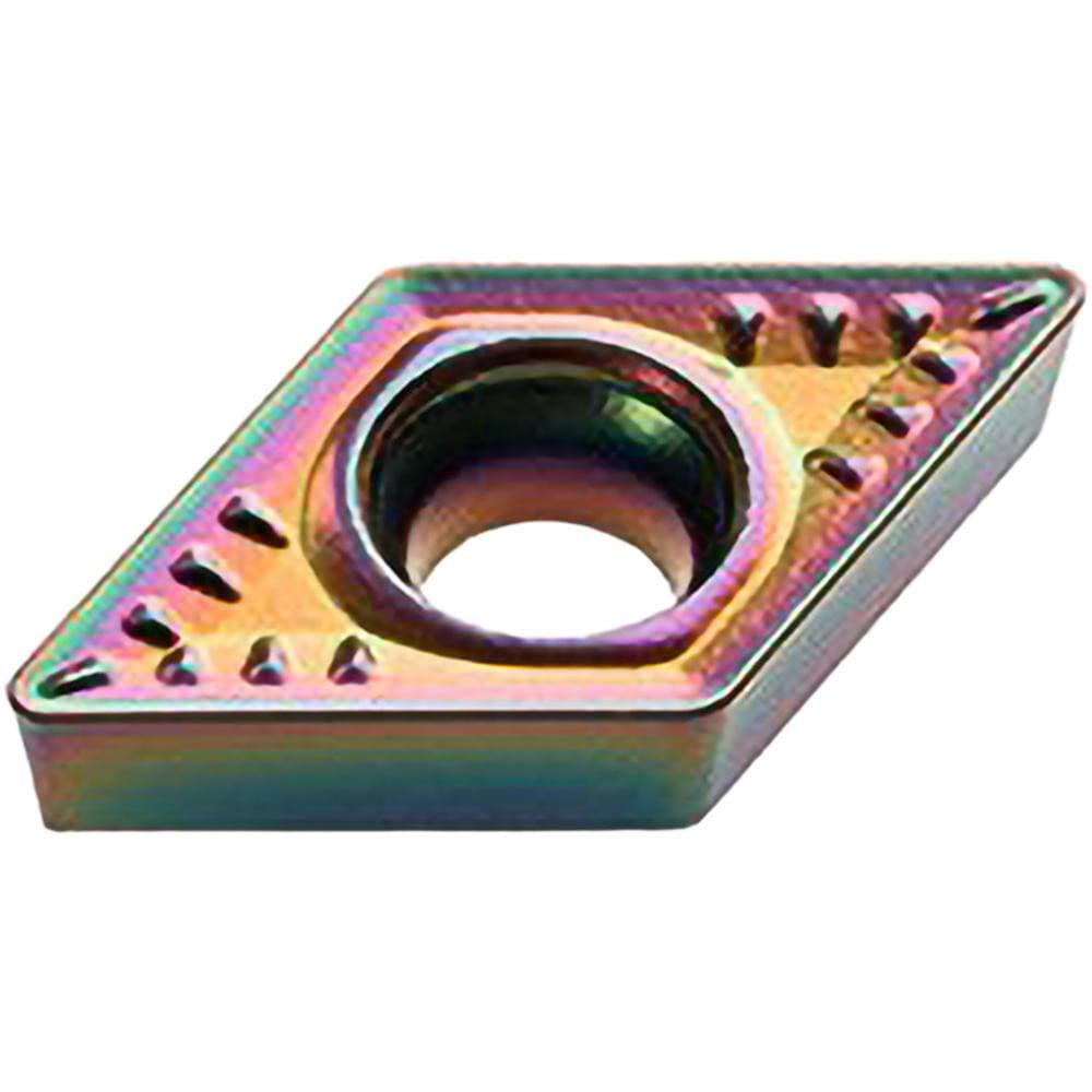 Accupro 75474981 Turning Inserts; Insert Style: DCMT ; Insert Size Code: 07 ; Insert Shape: Rhombic 550 ; Included Angle: 55.00 ; Inscribed Circle (Decimal Inch): 0.2500 ; Corner Radius (Decimal Inch): 0.0157