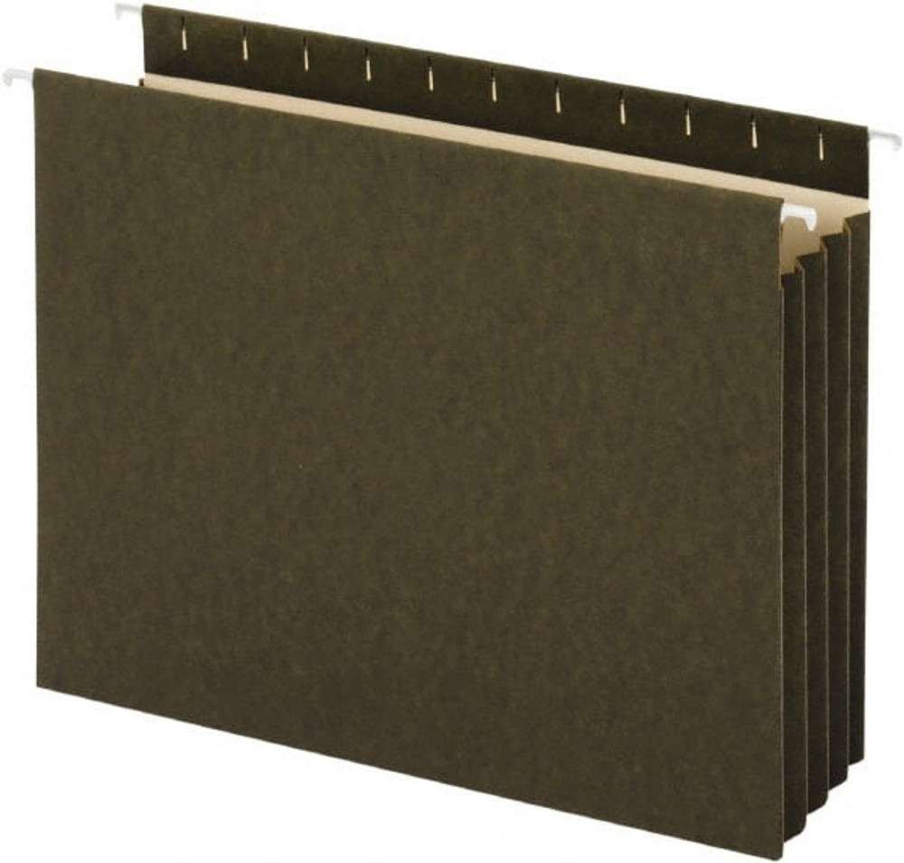 UNIVERSAL UNV14160 Hanging File Folder with Box Bottom: Letter, Standard Green, 10/Pack