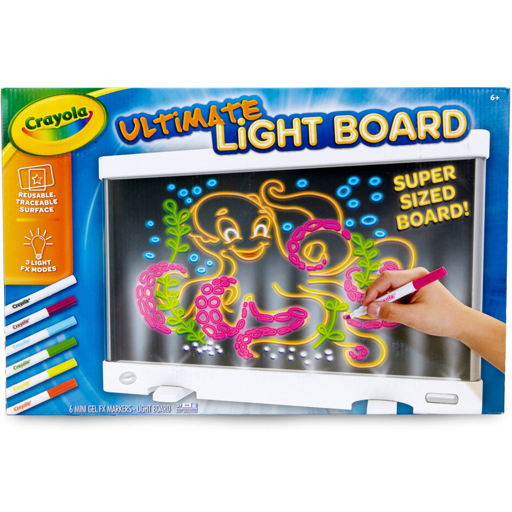 CRAYOLA LLC BIN747245 Crayola Ultimate Light Board 7-Piece Set