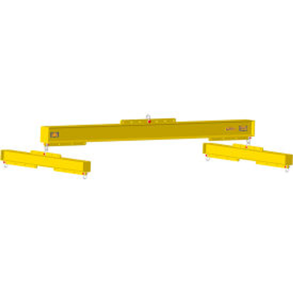 Machining & Welding by Olsen Inc. M&W 84-120"" Economy H-Beam Adjustable Length Yellow 126""L x 40""W x 36""H 455lbs 4000 Lb. Capacity p/n 17591
