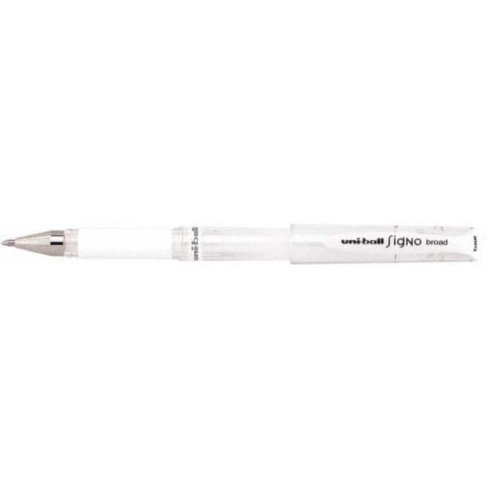 Uni-Ball 64538 Stick Pen: 1 mm Tip, White Ink
