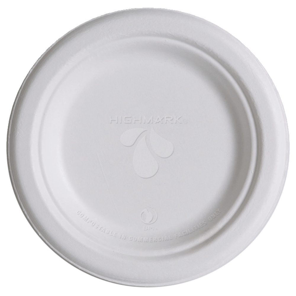 Safe for microwave and freezer  Made of sugarcane fiber for a greener design that offers durability.  Cut resistant and grease resistant.  Eco-conscious choice - has one or more meaningful eco-attributes or eco-labels.  While not suited for backyard composting, these products are compostable in commercial composting facilities (which do not exist in all areas). Check your state and local environmental resources for more information.  Conforms to ASTM D6868 standards. For detailed information see www.astm.org.  USDA Certified Biobased - meets federal guidelines for plant-based/bio-based materials.  Product Content Contains Compostable Material - made from materials that can quickly break down in commercial composting facilities (where facilities exist), to help reduce waste while creating usable organic matter.  Plant-based content - made using tree-free agricultural products or by-products, helping you support innovative use of plants while reducing use of forests or other resources.