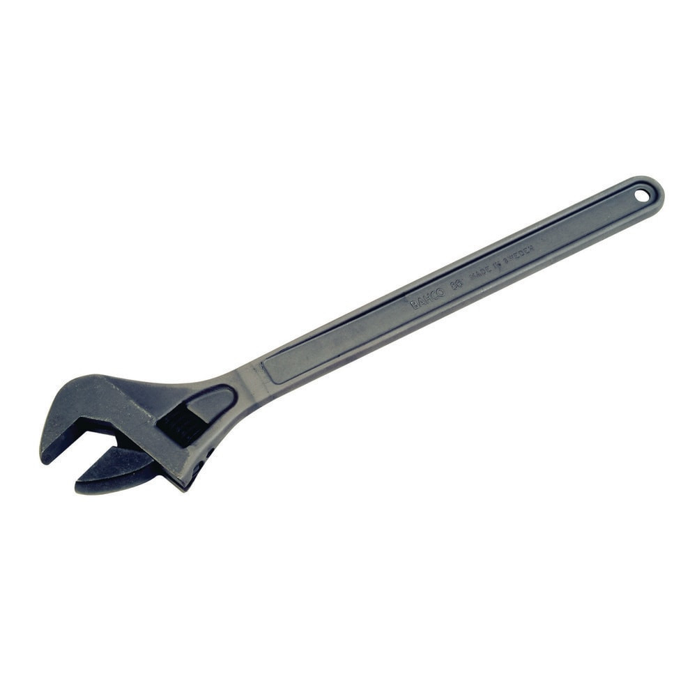 Bahco BAH86 Adjustable Wrenches; Overall Length (Inch): 24 ; Finish: Black Phosphate ; Handle Type: Contoured ; Material: Steel Alloy ; Measuring Scale: Yes ; Jaw Capacity (Inch): 2-7/16