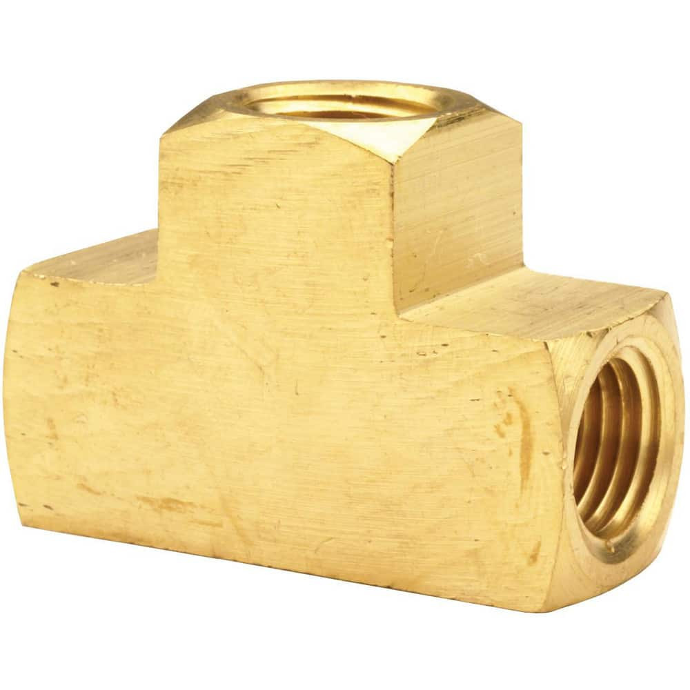 Dixon Valve & Coupling 3220404C Brass & Chrome Pipe Fittings; Fitting Type: Female Pipe Tee ; Fitting Size: 1/4 x 1/4 ; End Connections: FNPT ; Material Grade: CA360 ; Connection Type: Threaded ; Pressure Rating (psi): 1000