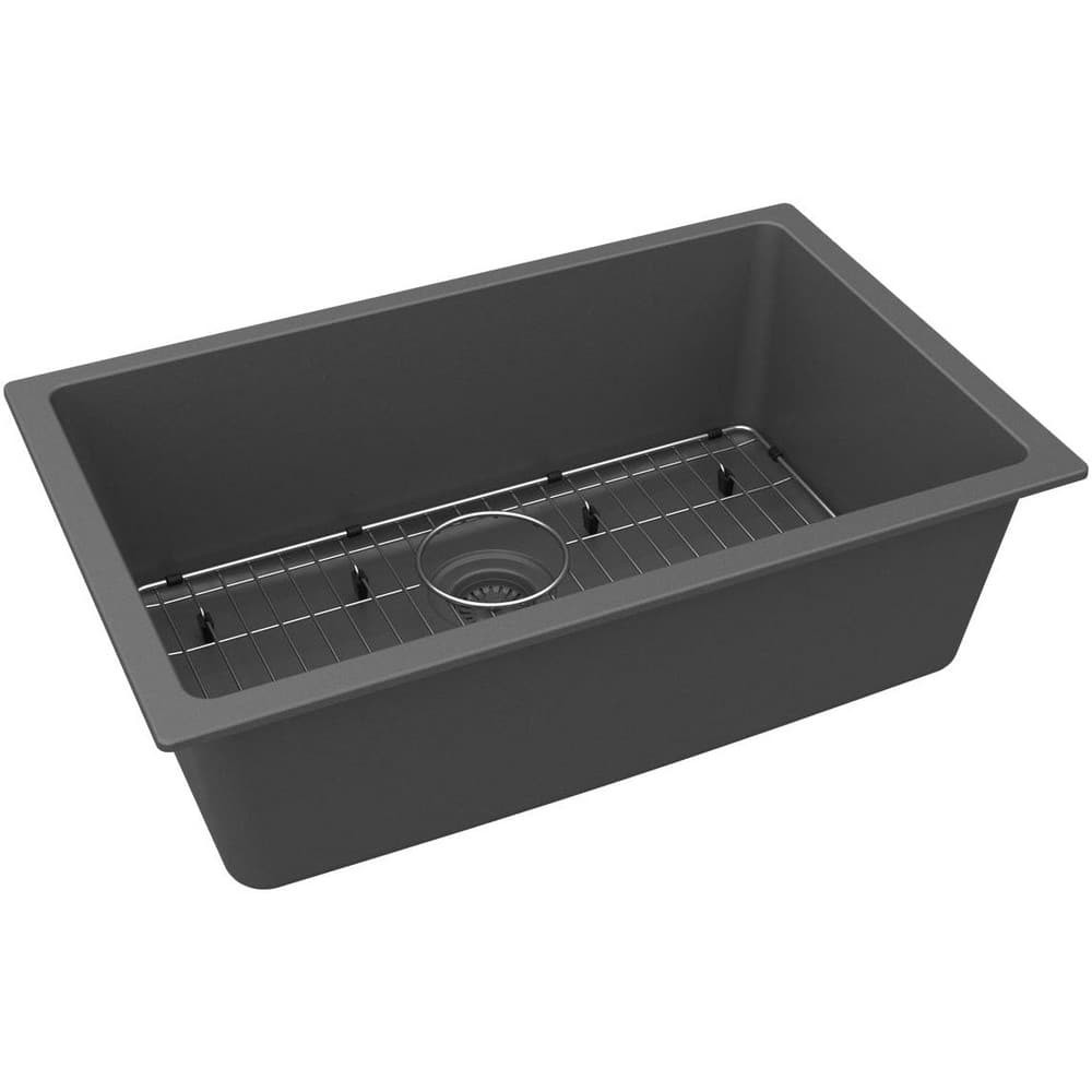 ELKAY. ELGRU13022GT0C Sinks; Type: Undermount ; Mounting Location: Countertop ; Number Of Bowls: 1 ; Material: Quartz ; Faucet Included: No ; Faucet Type: No Faucet