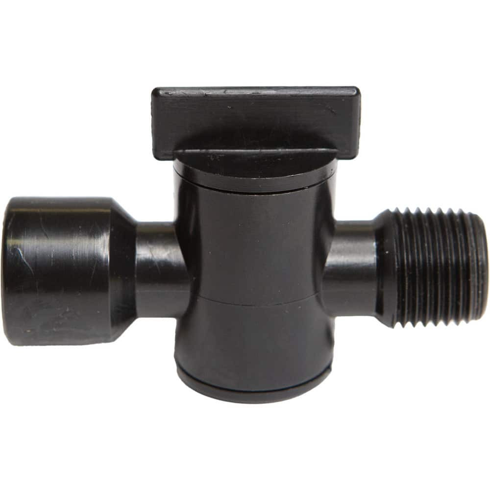 Cedarberg 8550-404BSP/BLK Coolant Hose Valves; Hose Inside Diameter (Inch): 1/2 ; System Size: 0.5in ; Connection Type: Male x Female ; Body Material: POM ; Thread Size: 1/2in ; Number Of Pieces: 10