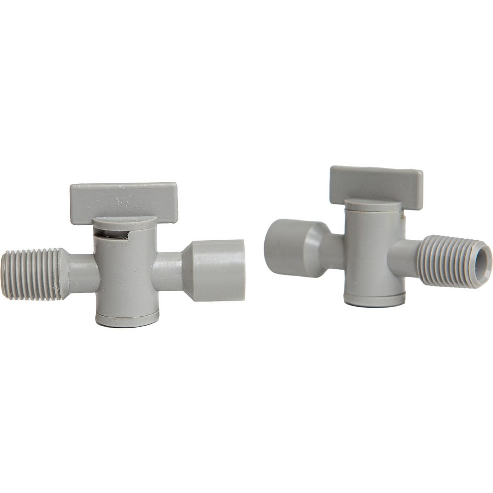 Cedarberg 8525-350 Coolant Hose Valves; Hose Inside Diameter (Inch): 1/4 ; System Size: 0.25in ; Connection Type: Male x Female ; Body Material: POM ; Thread Size: 1/4in ; Number Of Pieces: 2