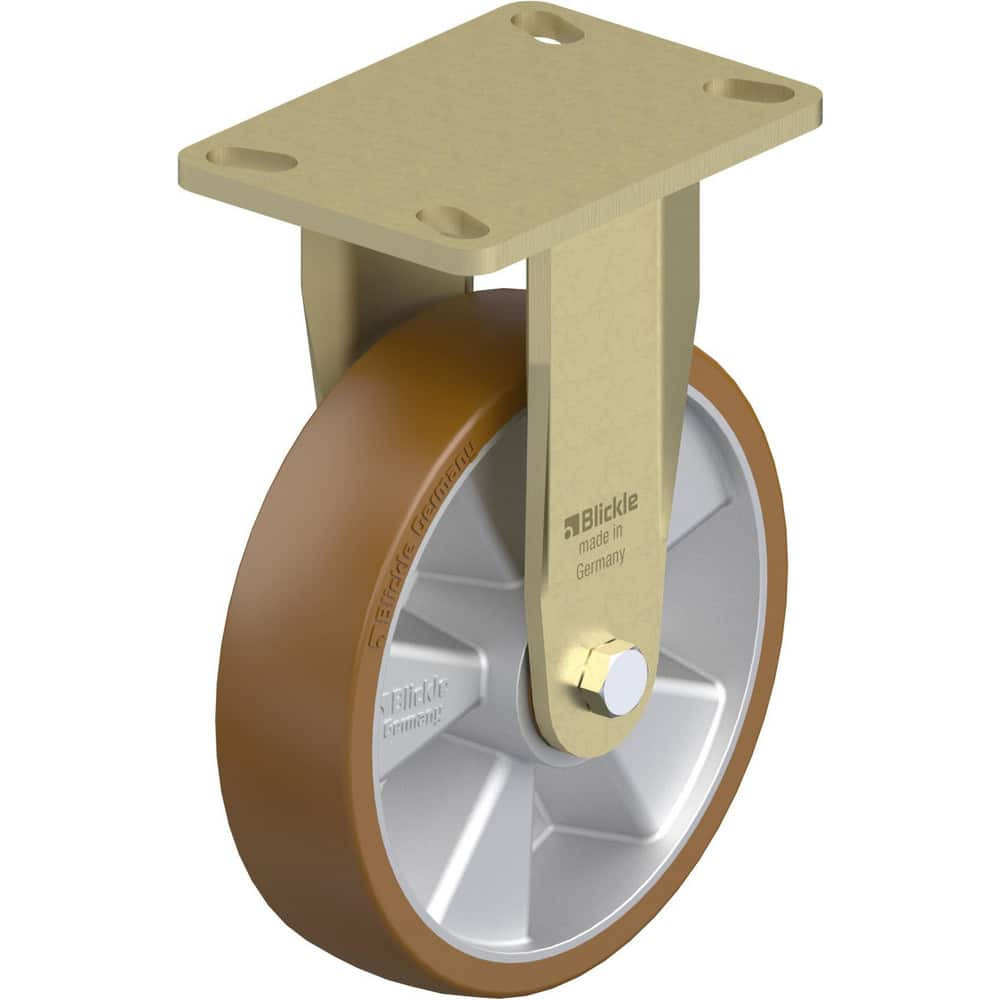 Blickle 910140 Top Plate Casters; Mount Type: Plate ; Number of Wheels: 1.000 ; Wheel Diameter (Inch): 6 ; Wheel Material: Polyurethane ; Wheel Width (Inch): 2 ; Wheel Color: Green