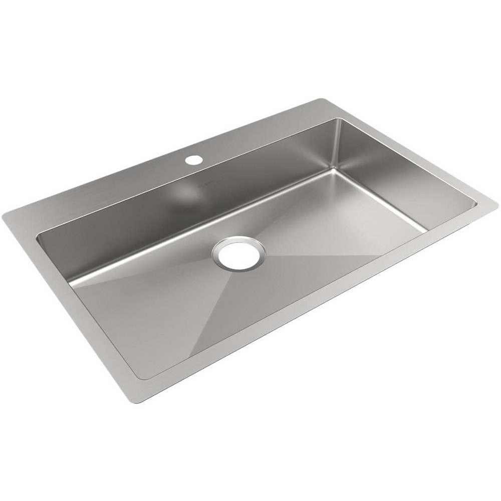 ELKAY. ECTSRSAD3322601 Sinks; Type: Dropin; Undermount ; Mounting Location: Countertop ; Number Of Bowls: 1 ; Material: Stainless Steel ; Faucet Included: No ; Faucet Type: No Faucet