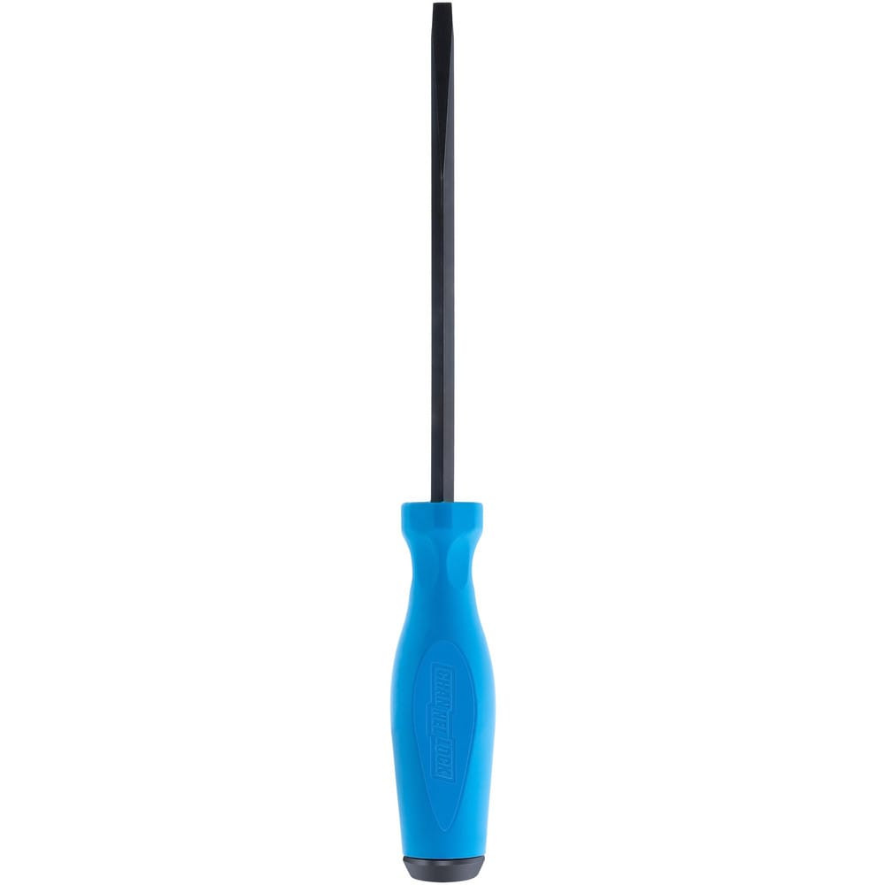 Channellock DS146H Slotted Screwdrivers; Blade Width (Inch): 1/4 ; Overall Length (Inch): 10-1/2in ; Handle Type: Comfort Grip; Ergonomic; Tri-Lobed ; Handle Length (Decimal Inch): 4-1/2 ; Shank Type: Square ; Handle Color: Blue