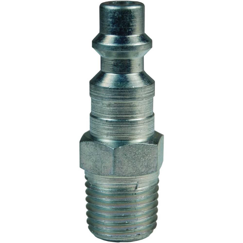 Dixon Valve & Coupling D4M4 Pneumatic Hose Fittings & Couplings; Fitting Type: Plug ; Type: Plug ; Interchange Type: Industrial ; Thread Type: NPTF ; Material: Steel ; Thread Standard: Male NPT