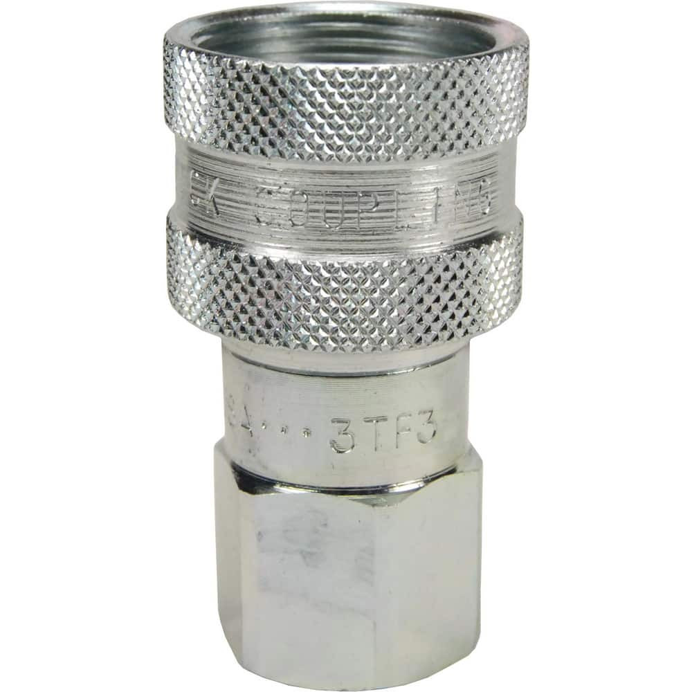 Dixon Valve & Coupling 2TF2 Hydraulic Hose Fittings & Couplings; Type: T-Series Female NPTF Ball Coupler ; Fitting Type: Coupler ; Hose Inside Diameter (Decimal Inch): 0.2500 ; Hose Size: 1/4 ; Material: Steel ; Thread Type: NPTF