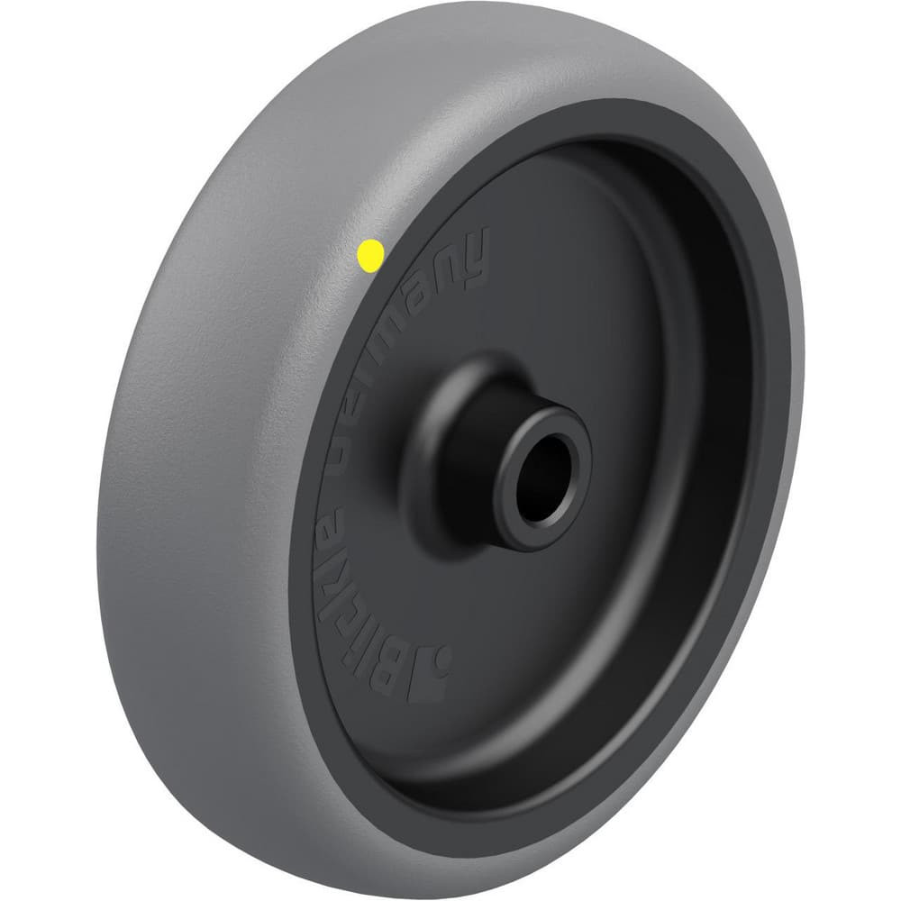 Blickle 614347 Caster Wheels; Wheel Type: Rigid; Swivel ; Load Capacity: 175 ; Bearing Type: Plain Bore ; Wheel Core Material: Polypropylene ; Wheel Material: Rubber ; Wheel Color: Gray