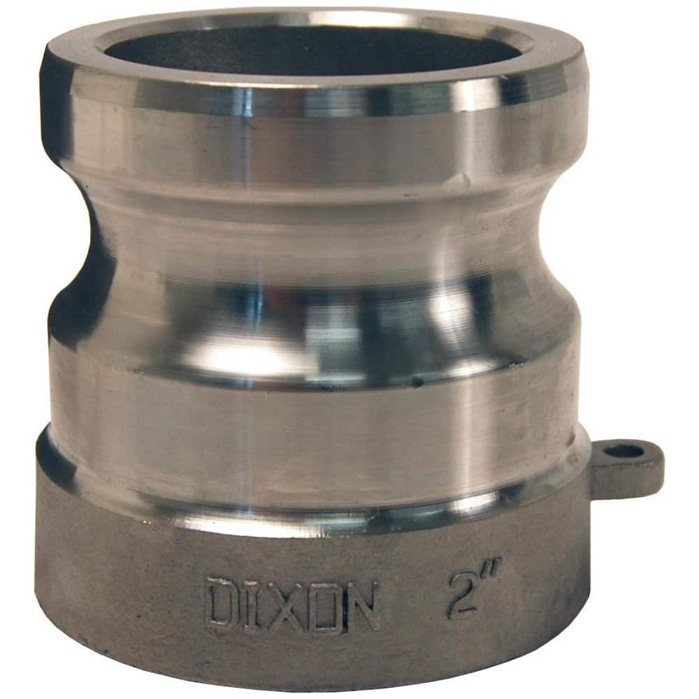 Dixon Valve & Coupling 200AWSPSS Suction & Discharge Hose Couplings; Type: Socket Weld ; Coupling Type: Cam & Groove ; Coupling Descriptor: Adapter Socket Weld to Sch. 40 Pipe ; Material: Stainless Steel ; Coupler Size (Fractional Inch): 2 ; Thread S