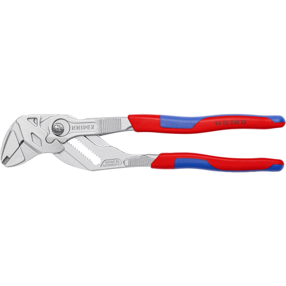 Knipex 86 05 250 S5 Tongue & Groove Pliers; Joint Type: Groove ; Type: Pliers Wrench ; Overall Length Range: 9 to 11.9 in ; Side Cutter: No ; Handle Type: Comfort Grip ; Jaw Length (Inch): 2-1/4