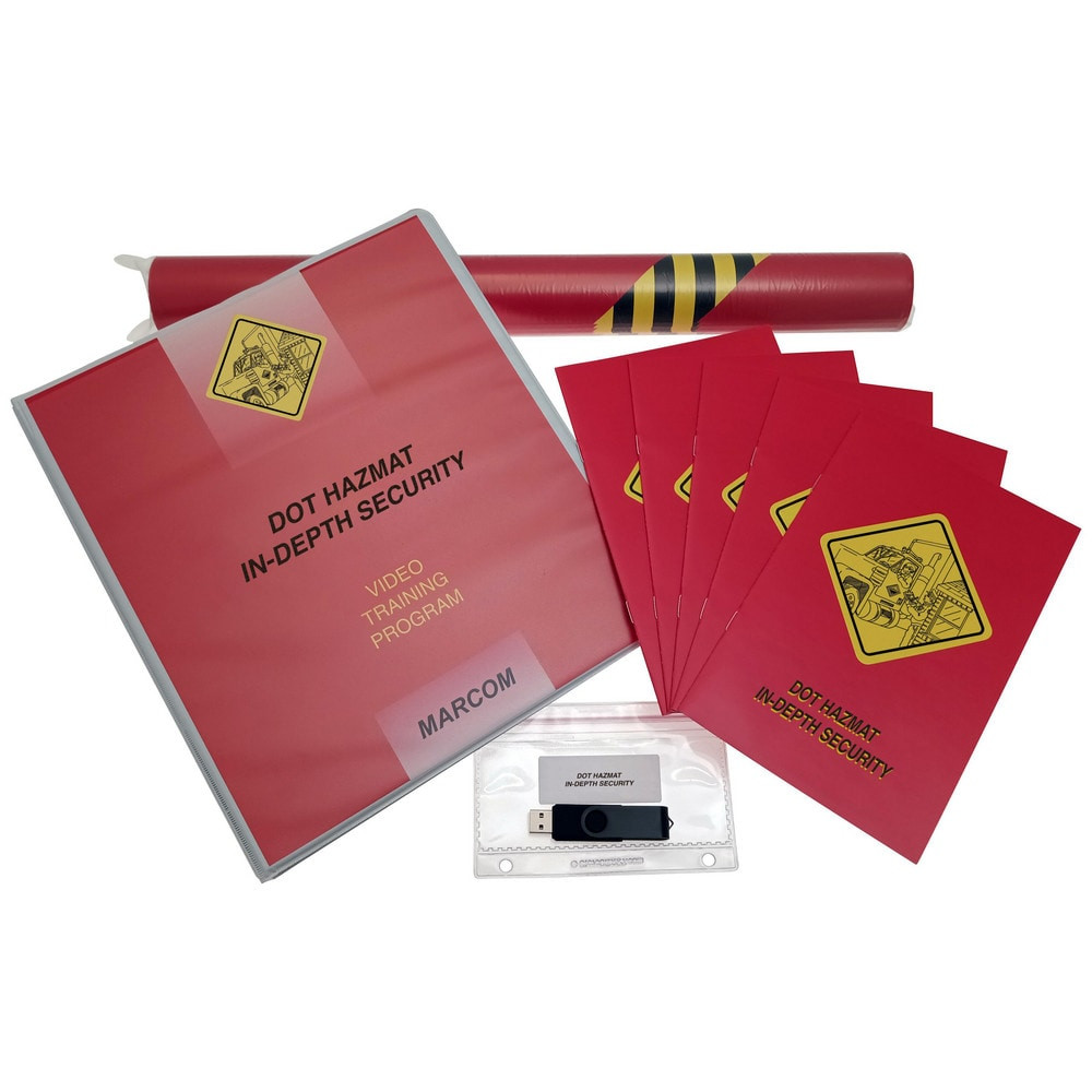 Marcom K000320UEO Multimedia Training Kits & Packages; Kit Type: Multimedia Training ; Topic: DOT HAZMAT Security ; Language: English ; Training Program Title: DOT In-Depth HAZMAT Security ; Media Format: USB ; Run Time: 19min