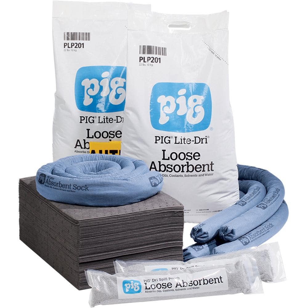 New Pig RFL259 Spill Kits; Kit Type: Universal Spill Kit; Container Type: None; Absorption Capacity: 37 gal; Capacity per Kit (Gal.): 37 gal