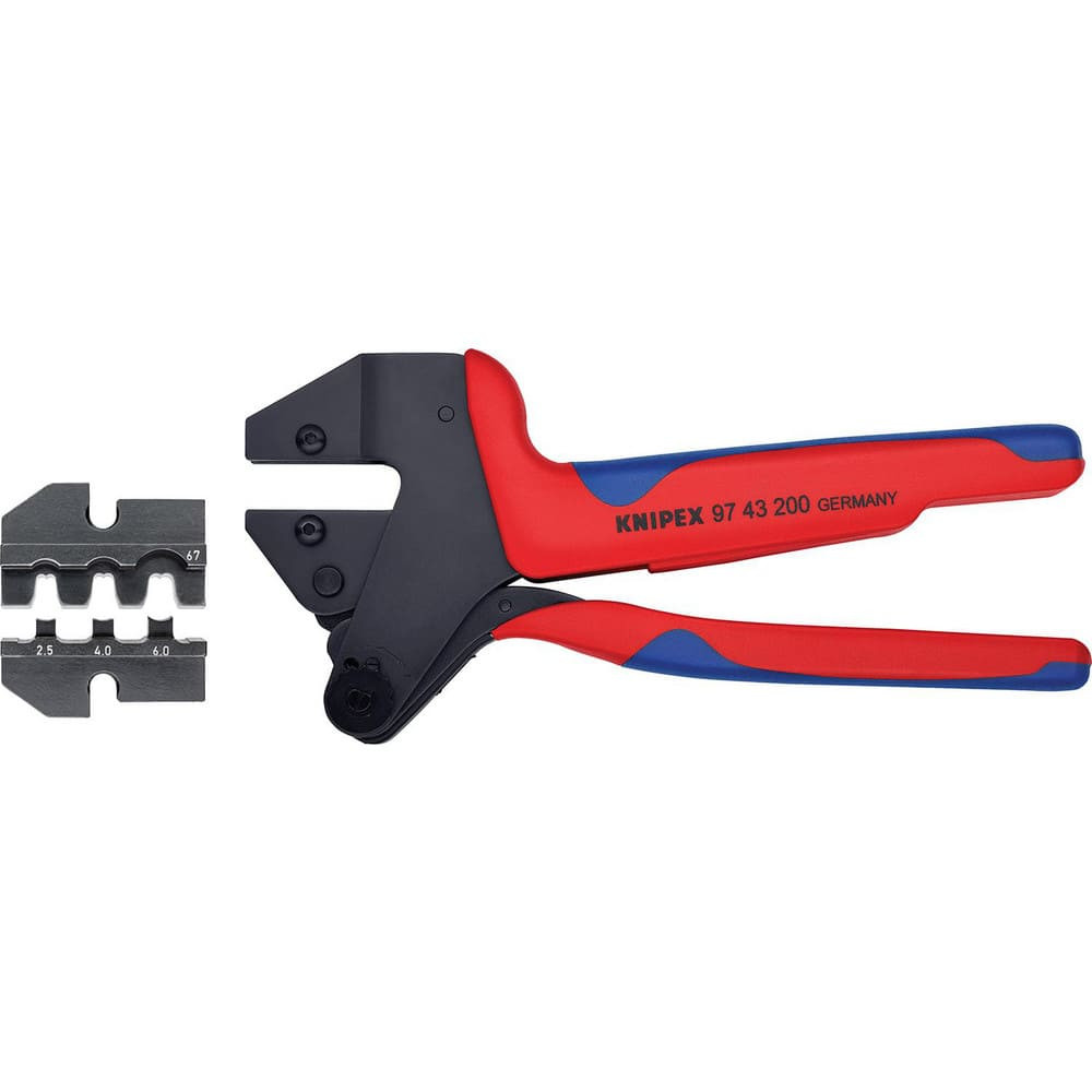 Knipex 9K 00 80 64 US Crimpers; Handle Style: Comfort Grip ; Crimper Type: Crimping Pliers ; Maximum Wire Gauge: 20 ; Handle Material: Comfort Grip ; Jaw Depth (Decimal Inch): 3.0000