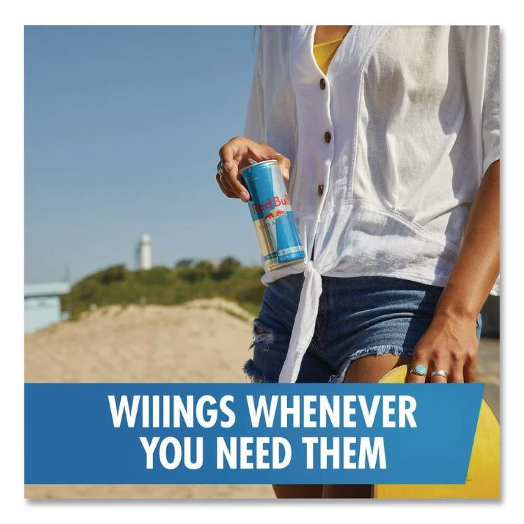 RED BULL GMBH 122114 Energy Drink, Sugar-Free, 8.4 oz Can, 24/Carton