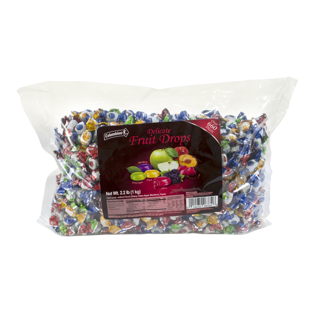 COLOMBINA CANDY COMPANY INC. 269-00002 Colombina Mini Fruit-Filled Hard Candy Assortment, 2.2-Lb Bag