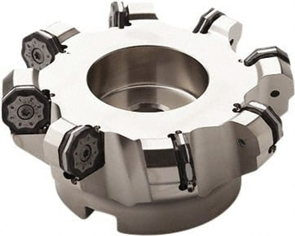 Seco 02670226 78mm Cut Diam, 22mm Arbor Hole, 6mm Max Depth of Cut, 40° Indexable Chamfer & Angle Face Mill