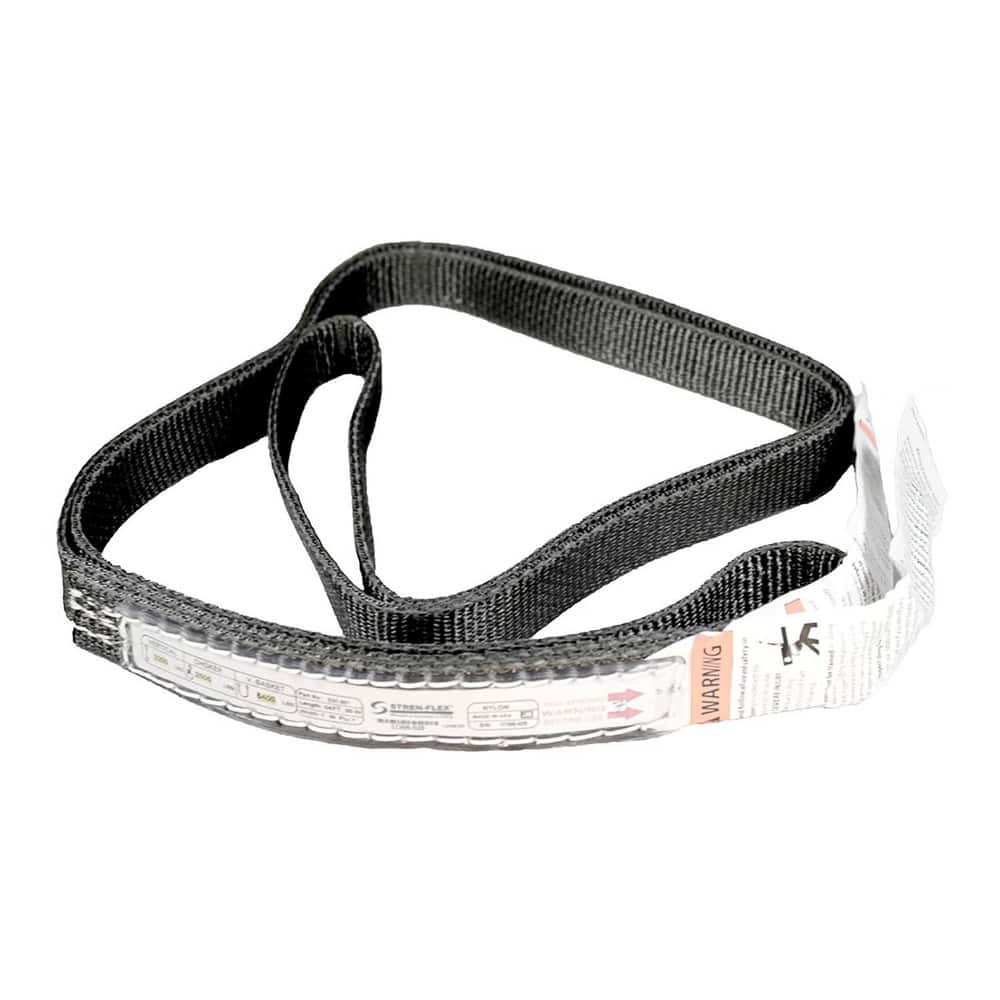 Stren-Flex EN2-901ME-20 Endless Sling: 1" Wide, 20' Long, 6,200 lb Vertical, 4,960 lb Choker, 12,400 lb Basket, Nylon