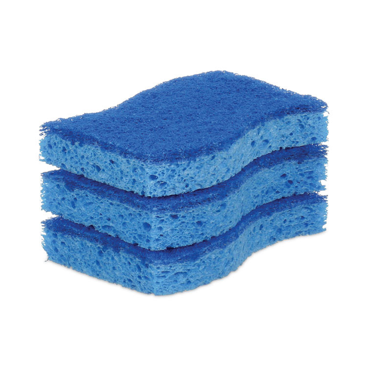 3M/COMMERCIAL TAPE DIV. Scotch-Brite® MP-3-8-D Non-Scratch Multi-Purpose Scrub Sponge, 4.4 x 2.6, 0.8" Thick, Blue, 3/Pack