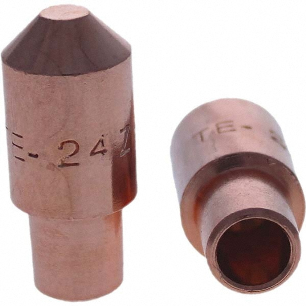 Tuffaloy 126-0064 Spot Welder Tips; Tip Type: Male Cap E Nose (Truncated) ; Material: RWMA Class 2 - C18150