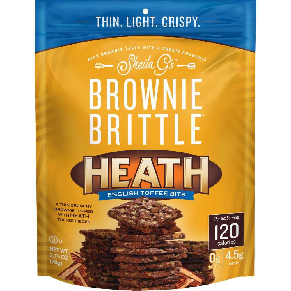 BROWNIE BRITTLE LLC Brownie Brittle SGB01114 , Heath Toffee Crunch, 2.75 Oz, Pack Of 8 Bags
