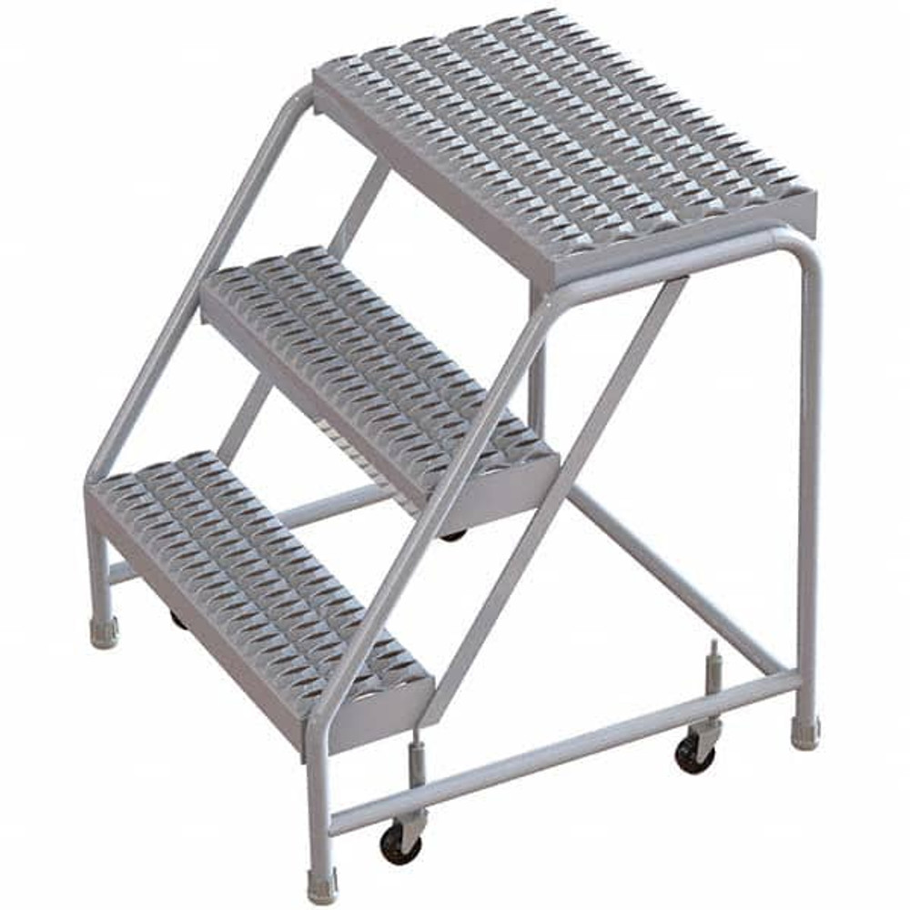 TRI-ARC WLAR003245 Aluminum Rolling Ladder: 3 Step