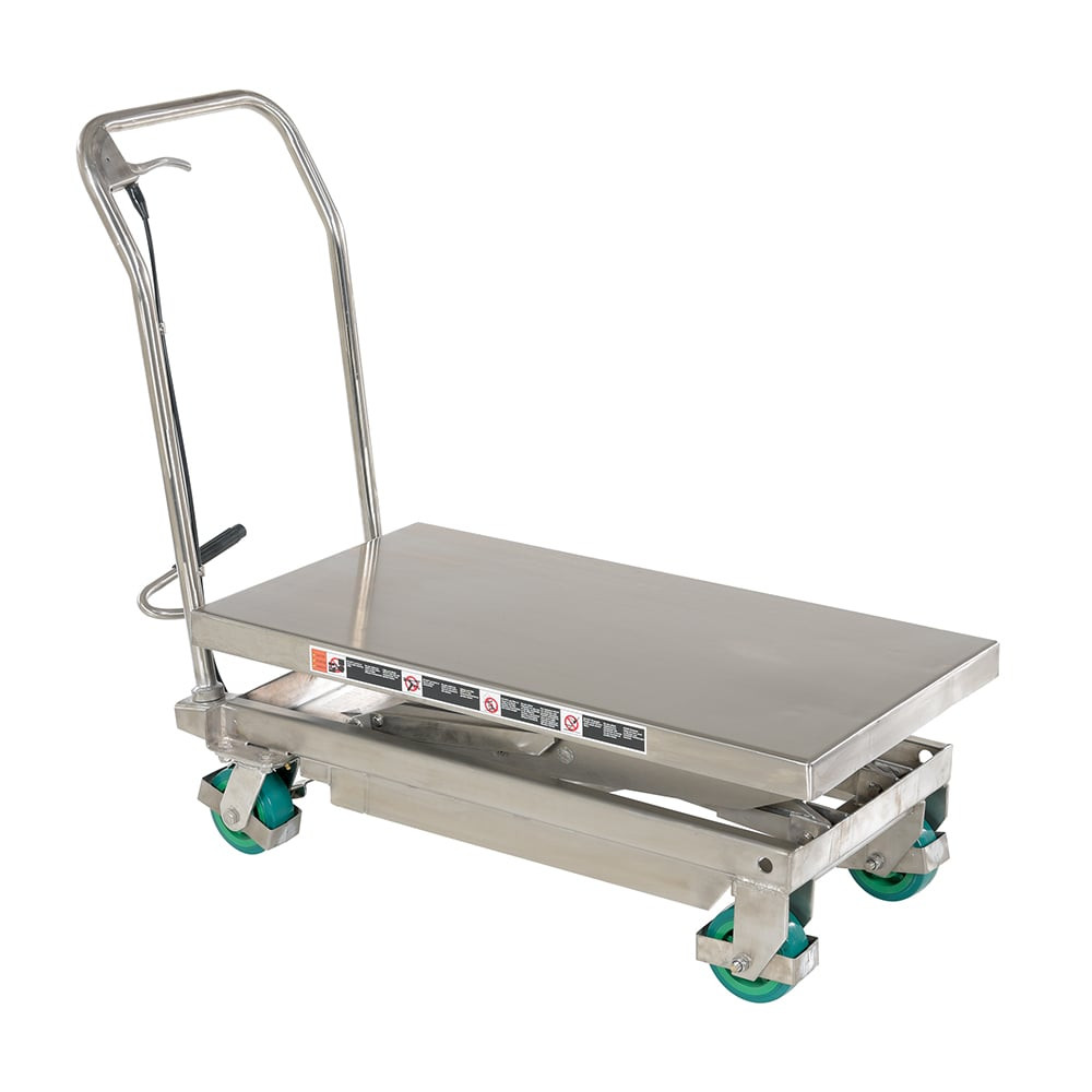 Vestil CART-600-D-SS2 Lifting Tables; Lift Style: Scissor ; Wheel Diameter (Lb.): 5