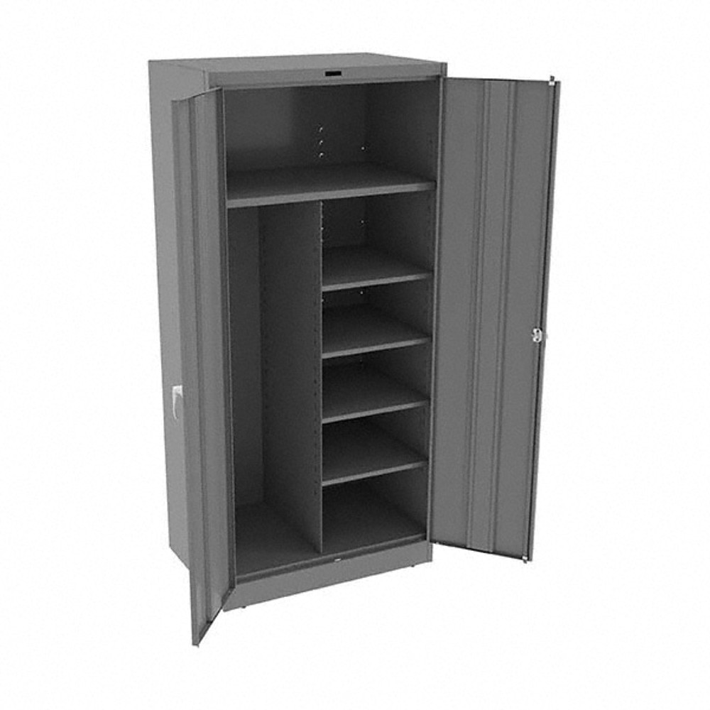 Tennsco 2472-MGY Combination Storage Cabinet: 36" Wide, 24" Deep, 78" High