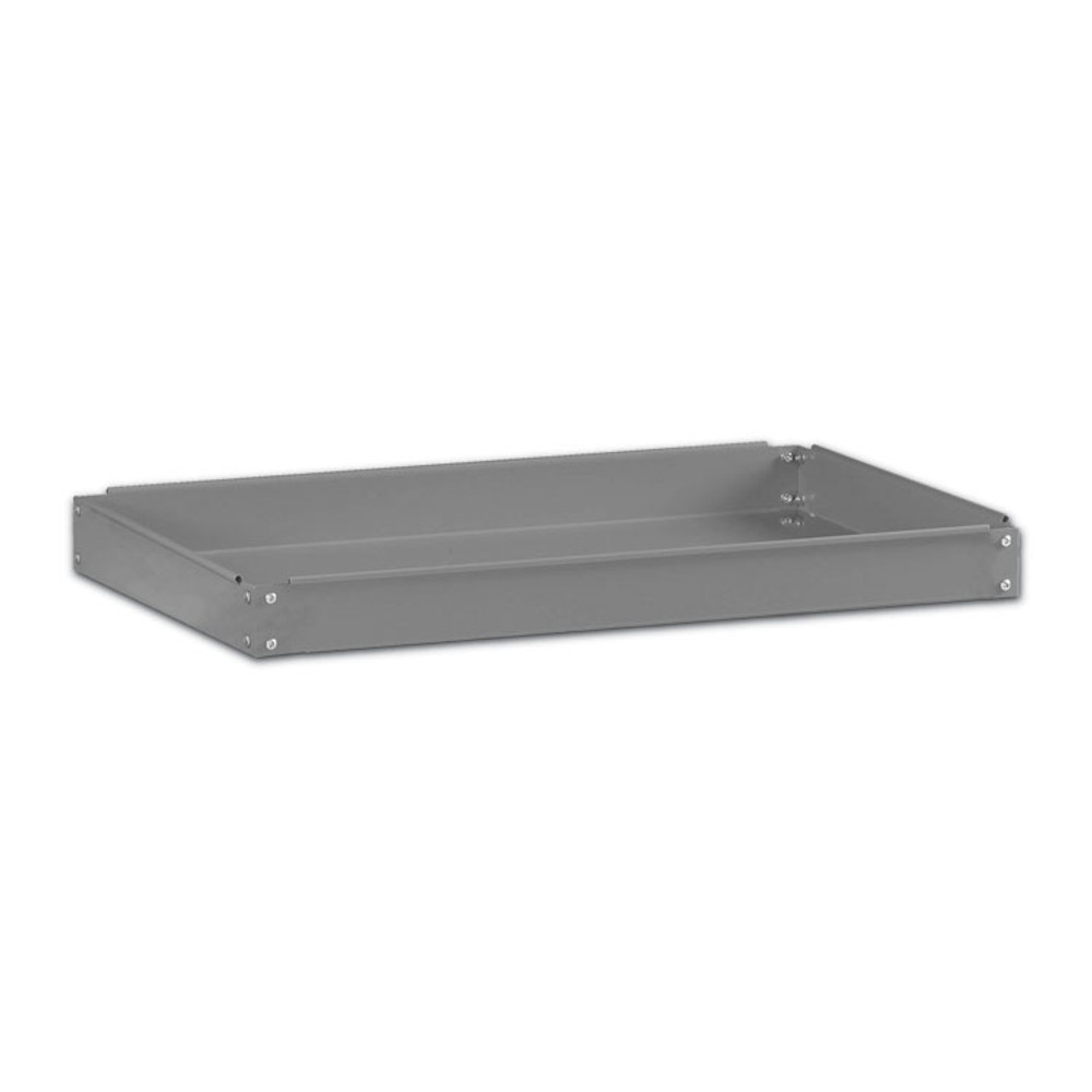 TENNSCO SC-2436 Two-Shelf Metal Cart, Metal, 2 Shelves, 500 lb Capacity, 24" x 36" x 32", Gray