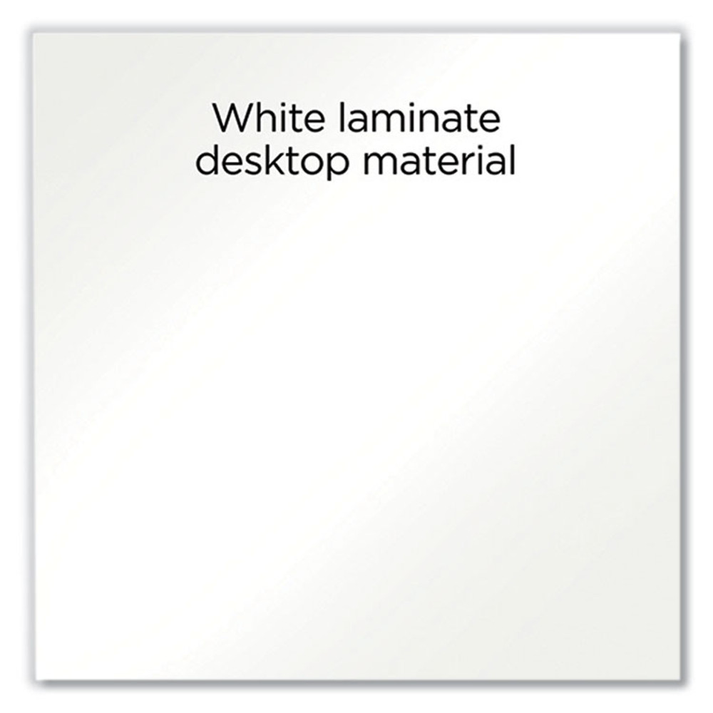 UNION & SCALE 60986 Vizon 47" Gaming Desk, 47.2" x 26.6" x 35", White Colorway