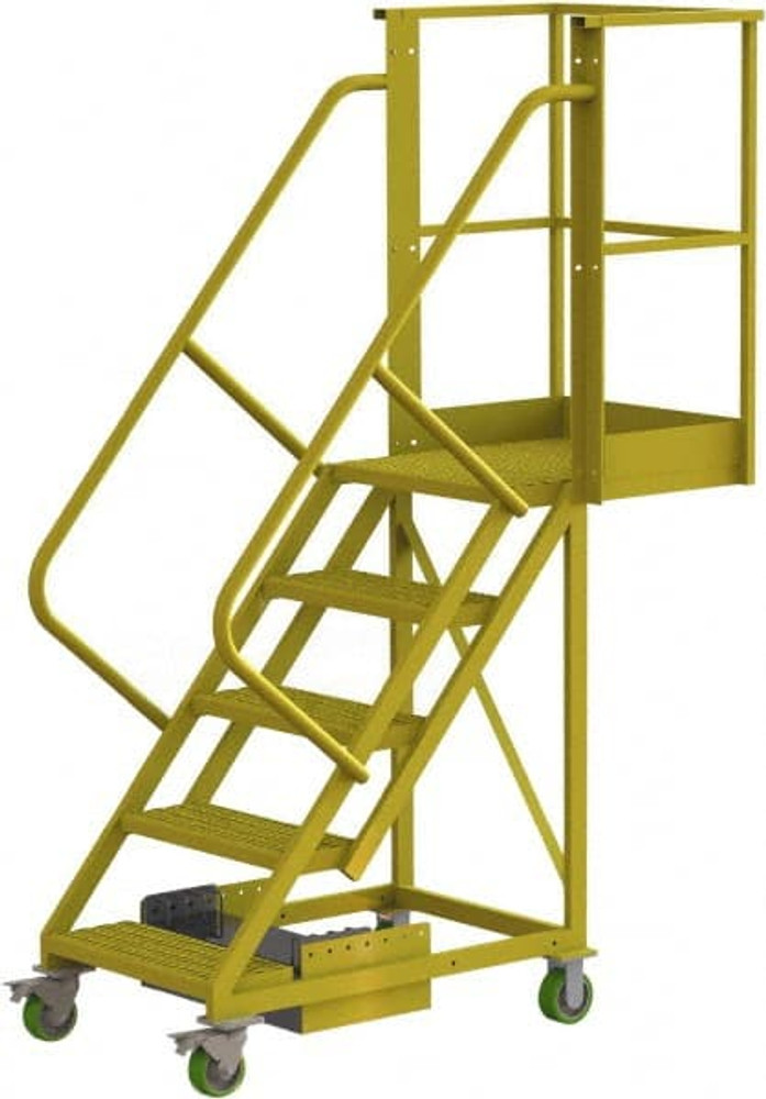 TRI-ARC UCU500520246 Steel Rolling Ladder: 5 Step